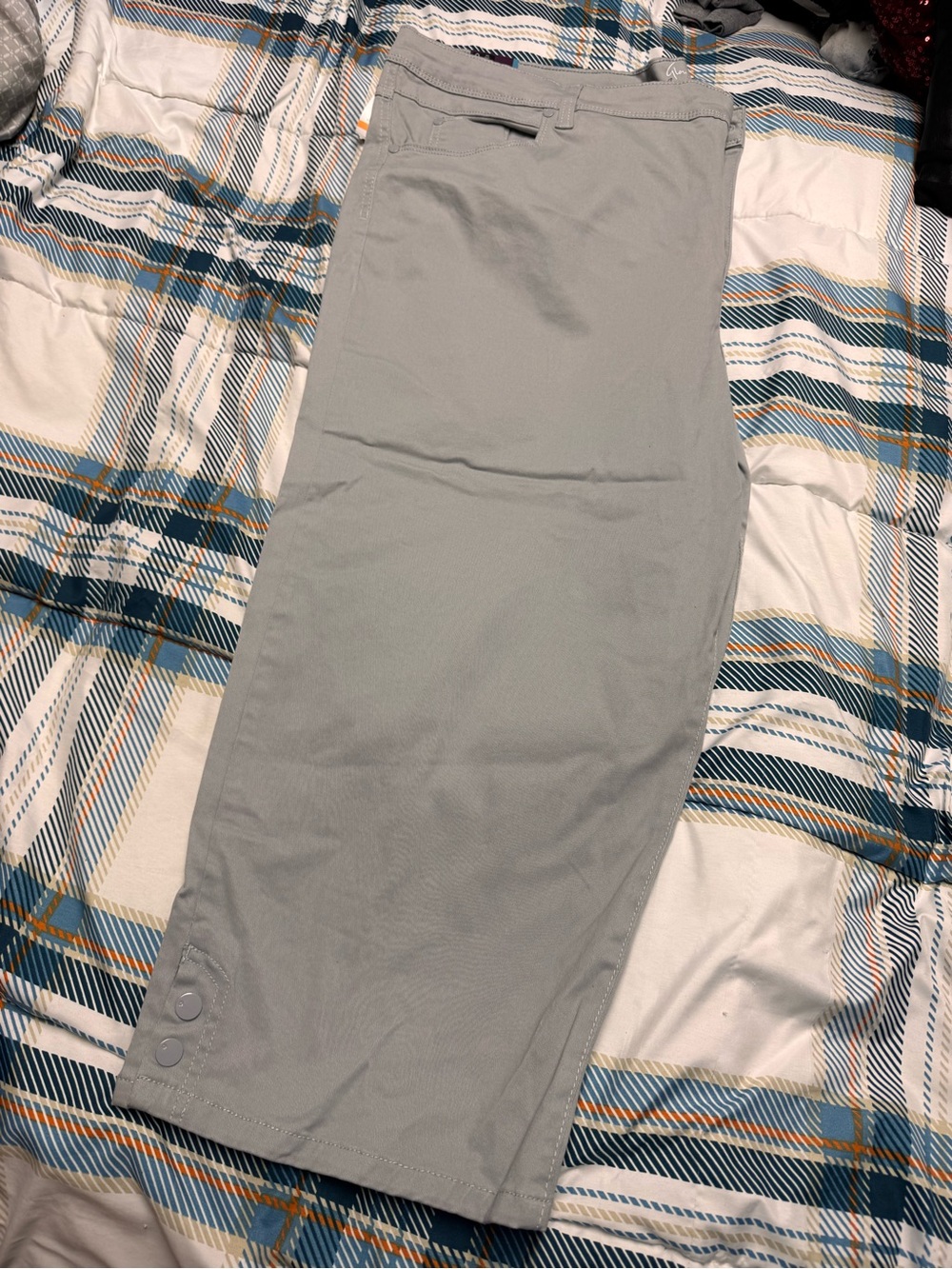 Light Gray Women Crop Pants